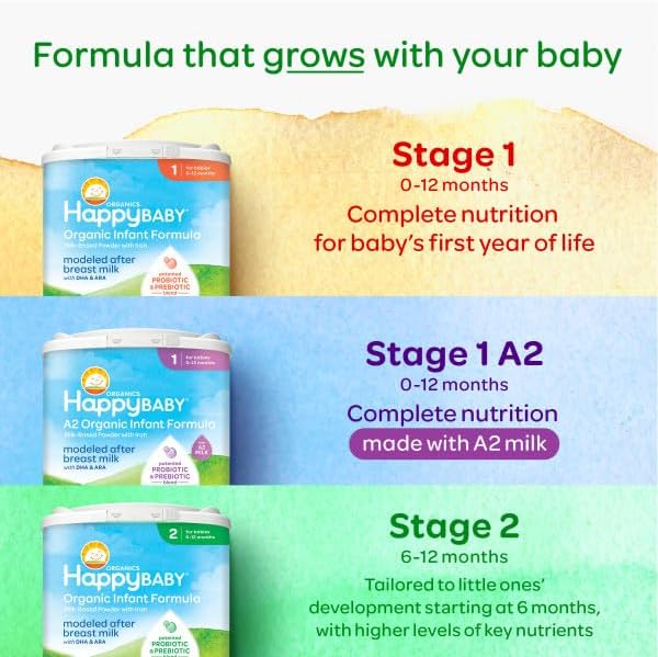 Happy Baby Organics Stage 1 Infant Formula, 0 12 Months, Milk Based Organic - Image 5