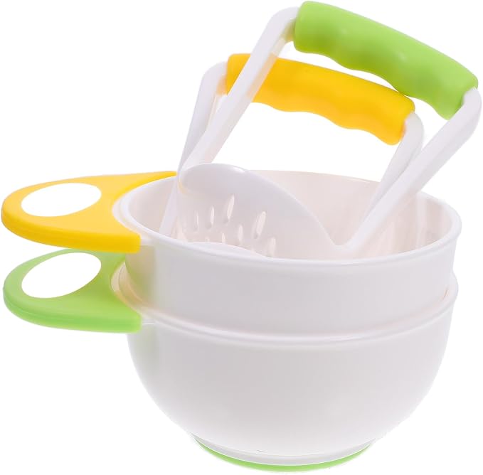 Mash and Serve Bowl, 2 Sets Food Masher Bowl Food Mill Portable Masher Maker - Image 8