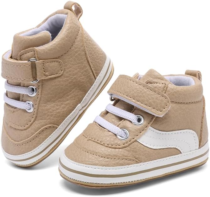 Clowora Baby Boys Girls Shoes Non-Slip Rubber Sole Sneakers Infant First - Image 4