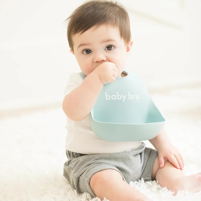 Baby Bib for Eating by Bella Tunno, Waterproof Silicone Bib - Image 2