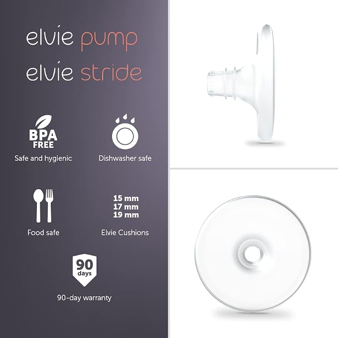 Elvie - Nipple Cushions - 19mm - Soft Silicone to Enhance fit - Image 3