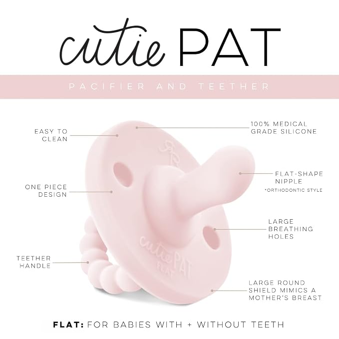 Ryan & Rose Cutie PAT All-in-One Pacifier and Teether Massaging Teething Ring - Image 2