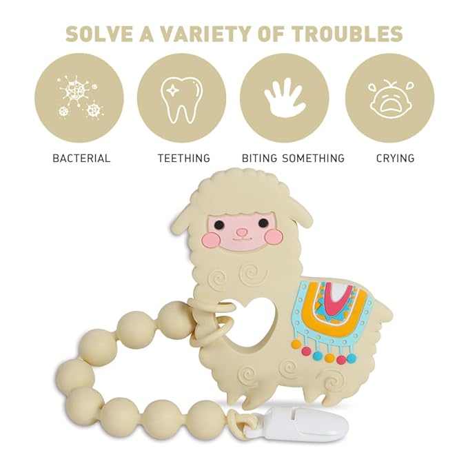 Baby Teething Toys, Food Grade Silicone Teether - Image 3