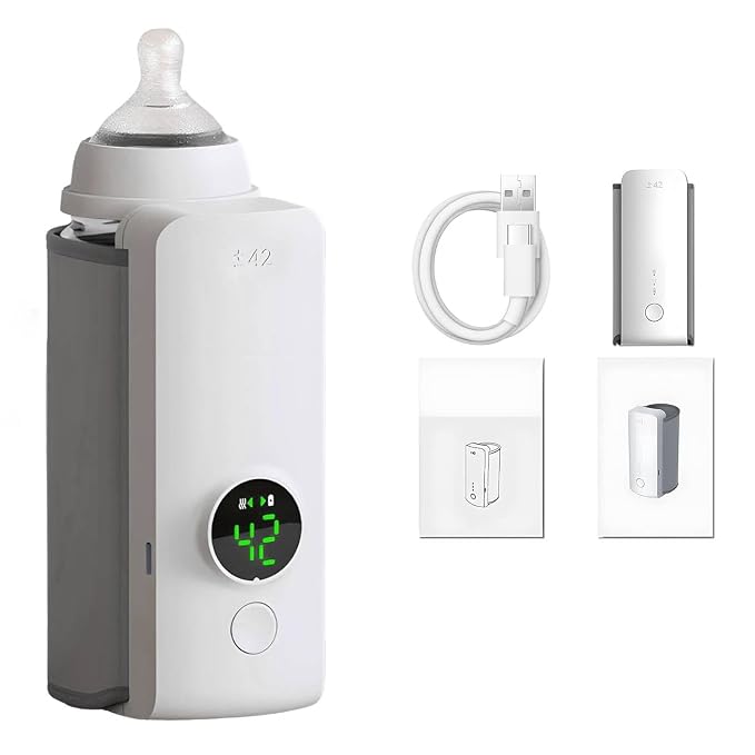 Portable Baby Bottle Warmer for Travel, Cordless Baby Bottle Warmer for by SEPSUMMER