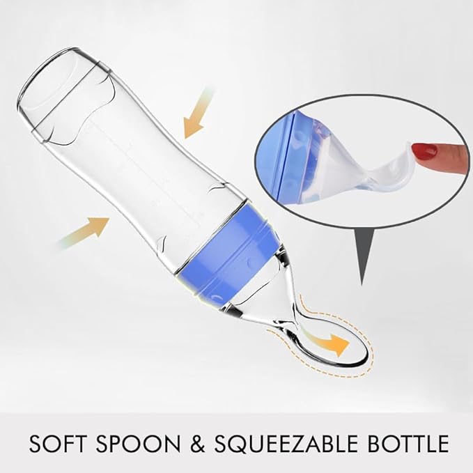 Matyz 2 PCS Silicone Baby Food Dispensing Spoon Squeeze Feeder - Image 2