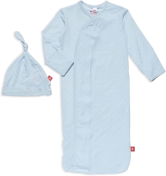 Magnetic Me Modal Newborn Sleeper Gown & Hat Set | Silky Soft Modal Fabric by magneticme