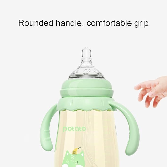 POTATO Baby Bottles PPSU Baby Feeding Bottle 10 oz Anti-Colic Bottles - Image 5