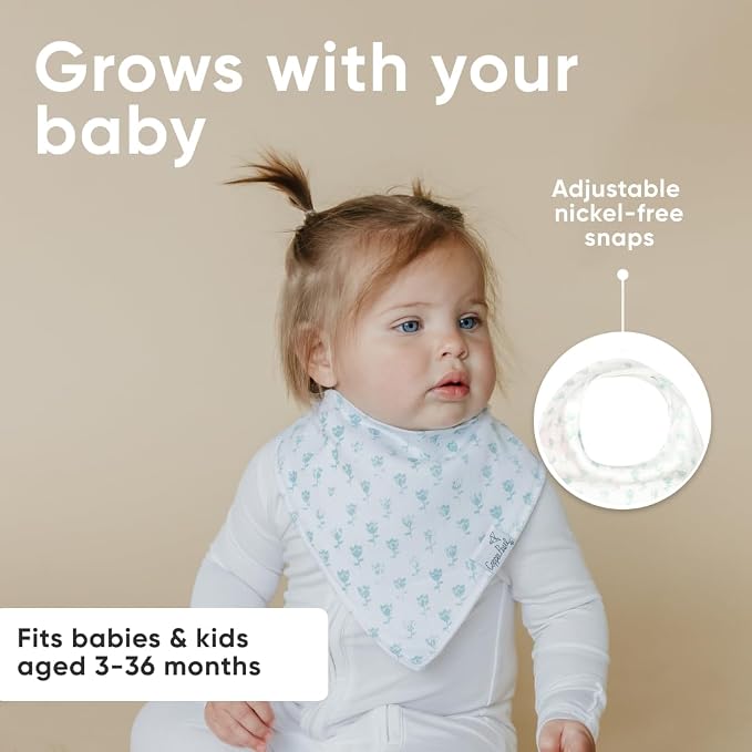Copper Pearl 4 Pack Soft Cotton Baby Bibs - Image 6