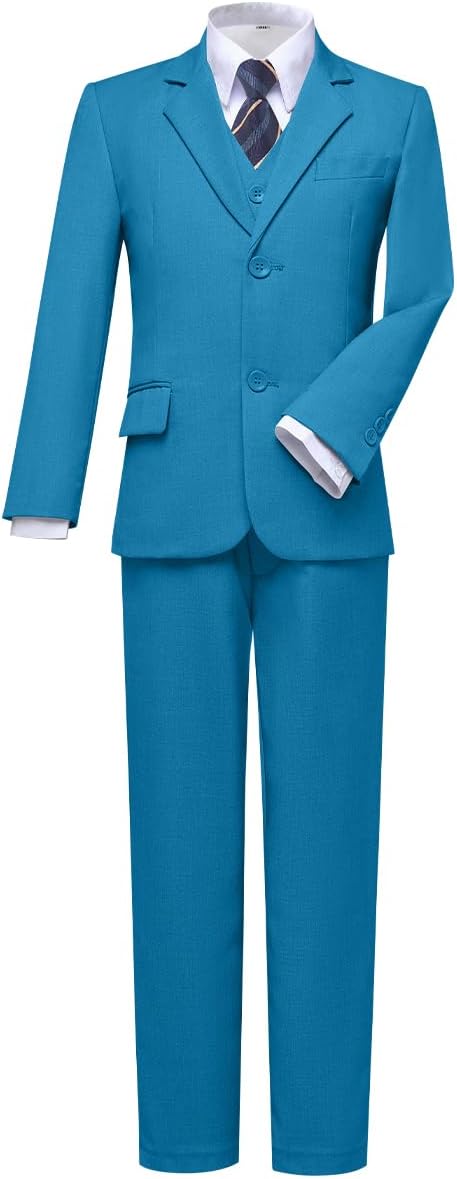 Visaccy Boys Suits Slim Fit Dress Clothes Ring Bearer Outfit by Visaccy