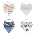 Copper Pearl 4 Pack Soft Cotton Baby Bibs by CopperPearl