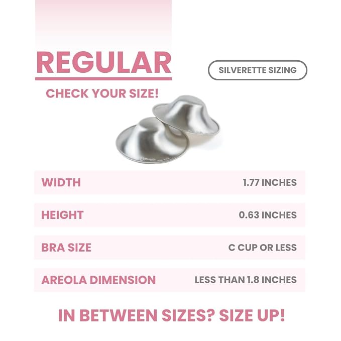 SILVERETTE® The Original Silver Nursing Cups, Nipple Covers - Image 4