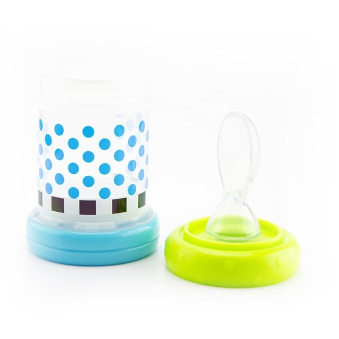 Sassy Baby Food Nurser – 4+ Months Set of 2-4oz 100% Silicone Nipple and Spoon - Image 5