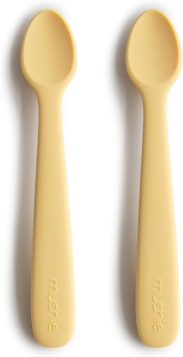 mushie Silicone Baby Feeding Spoons | 2 Pack by mushie
