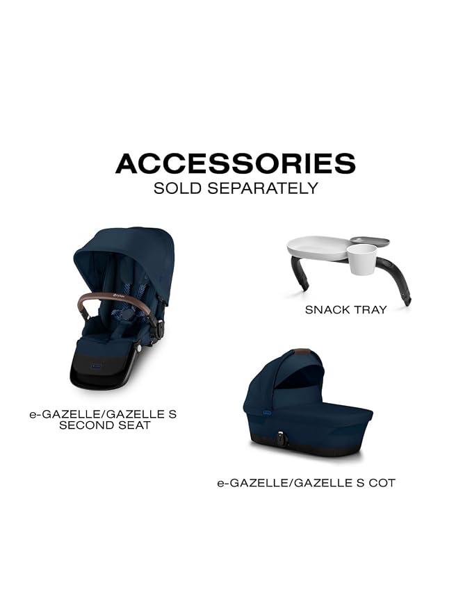 Cybex e-Gazelle S Electronic Assist Stroller – Gazelle S Single-to-Double - Image 9