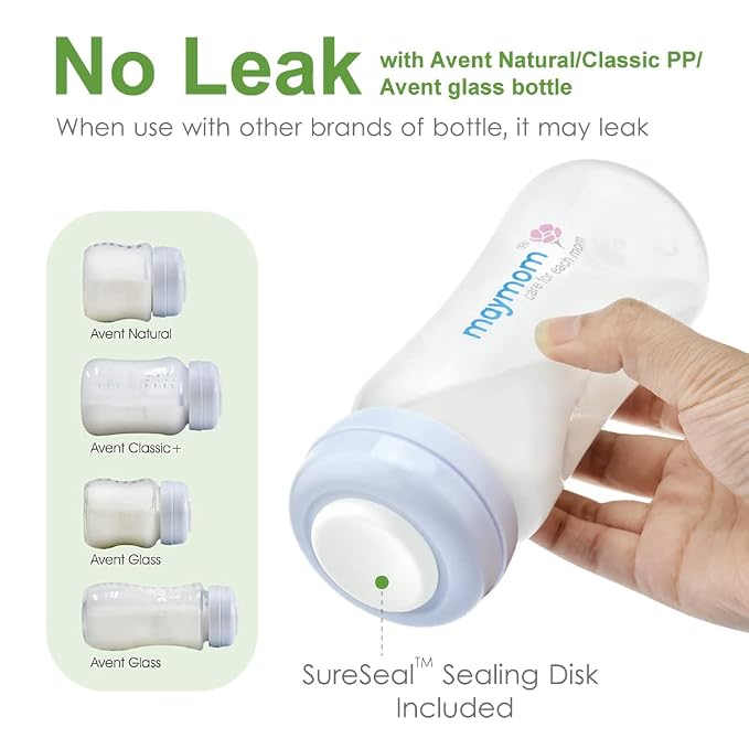 Maymom Wide Neck Breastmilk Collection and Storage Bottle 9oz; Remarkable - Image 5