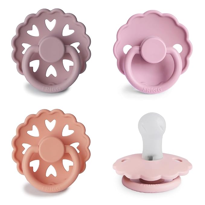 FRIGG SilkySoft Silicone Baby Pacifier 4-Pack Sunset Bliss | Made in Denmark | by mushie