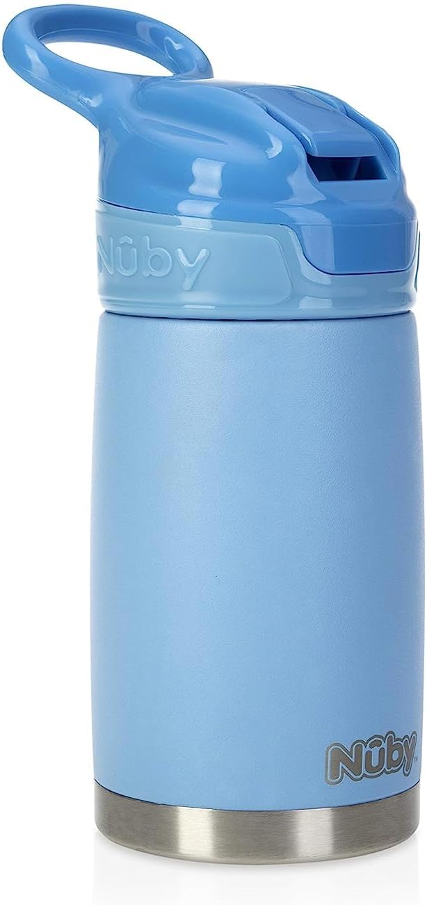Nuby Thirsty Kids No Spill Flip-It Reflex Stainless Steel Travel Cup or Water - Image 11