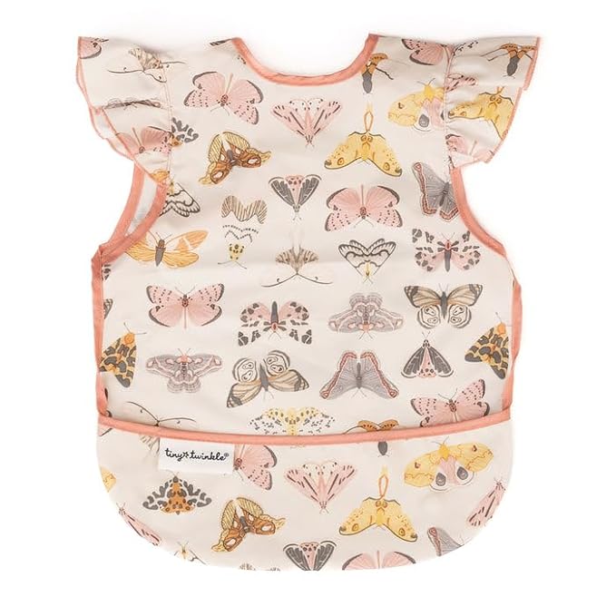 Tiny Twinkle Short Sleeve Apron Baby & Toddler Bib - Image 4