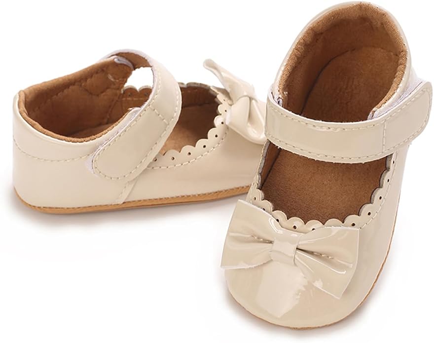 COSANKIM Baby Girls Mary Jane Flats Shoes Anti-Slip Rubber Sole Infant Toddler - Image 3
