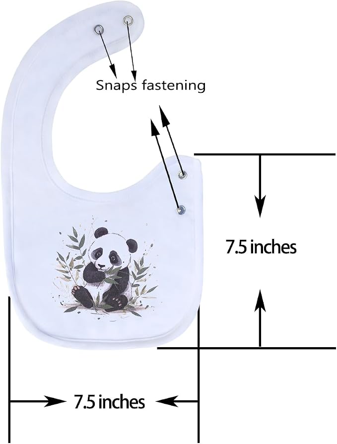 Maiwa 6 Pack Waterproof Cotton Baby Bibs - Image 2