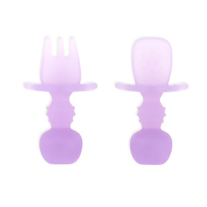 Bumkins Baby Utensils Set, Chewtensils Silicone Spoons by Bumkins