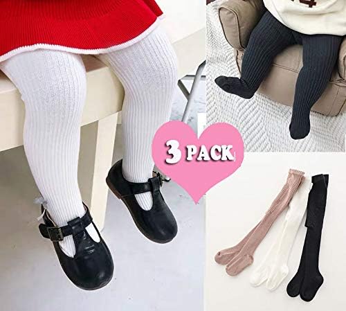 CECORC Baby Girls Tights Toddler Cable Knit Leggings Thick Cotton Infant - Image 5