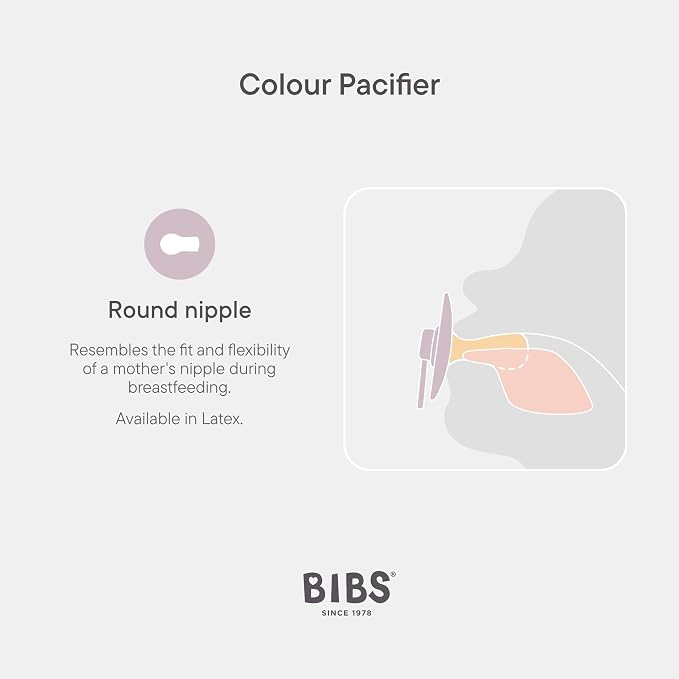 BIBS Colour Liberty Soother 2-Pack, BPA Free Dummy Pacifier, Round Nipple. - Image 4
