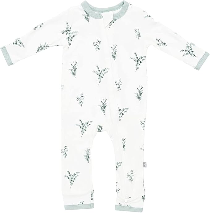 KYTE BABY Unisex Rayon Made From Bamboo Zippered Rompers 0-24 Months by KYTEBABY