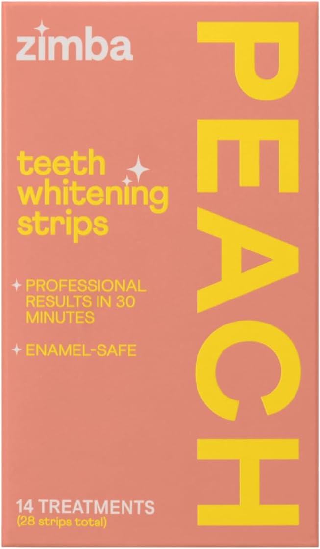 Zimba Teeth Whitening Strips Vegan Whitening Strip Enamel Safe Teeth Whitening by ZimbaWhitening