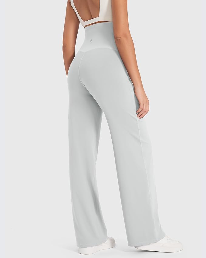 G4Free Maternity Pants Over The Belly Yoga Dress Work Pregnancy Pants Stretchy - Image 4