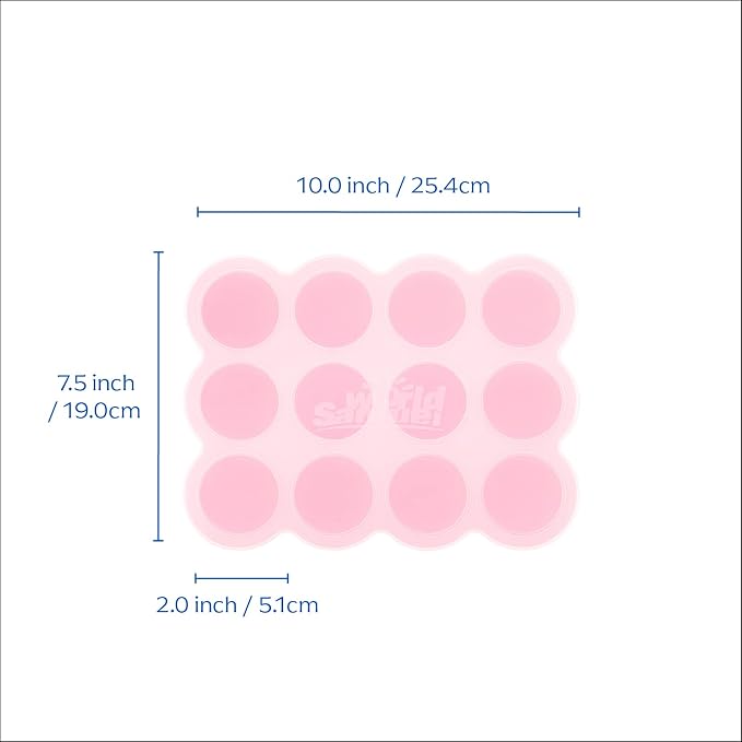 Samuelworld Baby Breast Milk and Food Storage Container, 12 Portions x 2.5oz - Image 9