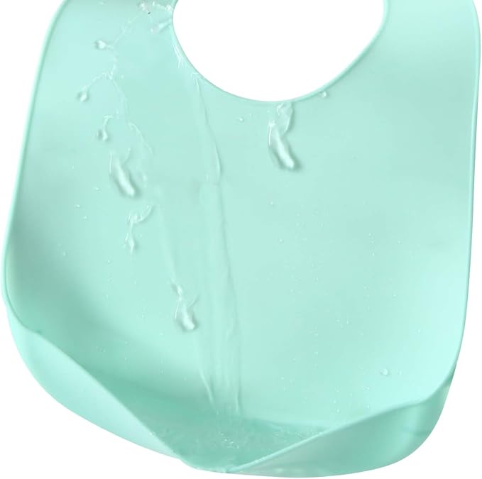 PandaEar 3 Pack Waterproof Silicone Baby Bibs| Super Thin Light Weight Feeding - Image 4