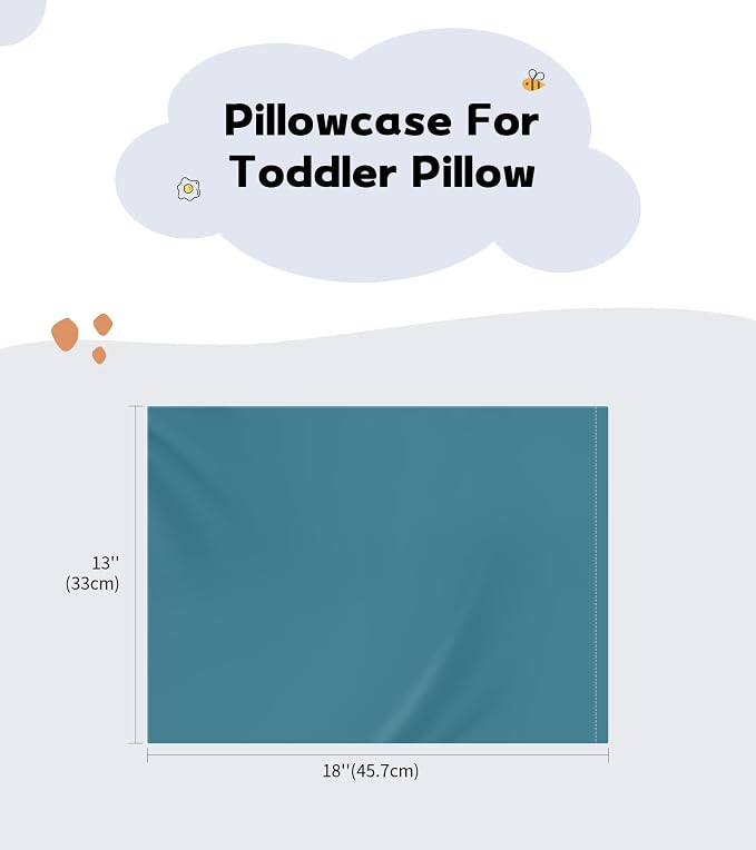 Deep Dream Toddler Pillowcases for 13x18 Pillow 2 Pack, 100% Cotton Travel - Image 2