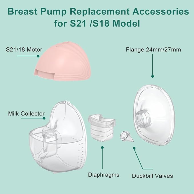 2 Set Full Milk Collector Cup Flange 24mm Compatible - Image 3