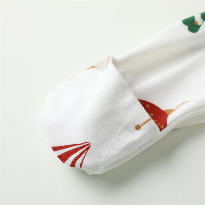 O2 BABY Baby Boys Girls Organic Cotton Zip-Front Sleeper Pajamas, Footed Sleep - Image 4
