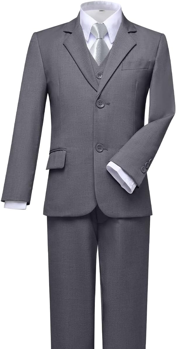 Visaccy Boys Suits Slim Fit Dress Clothes Ring Bearer Outfit - Image 5
