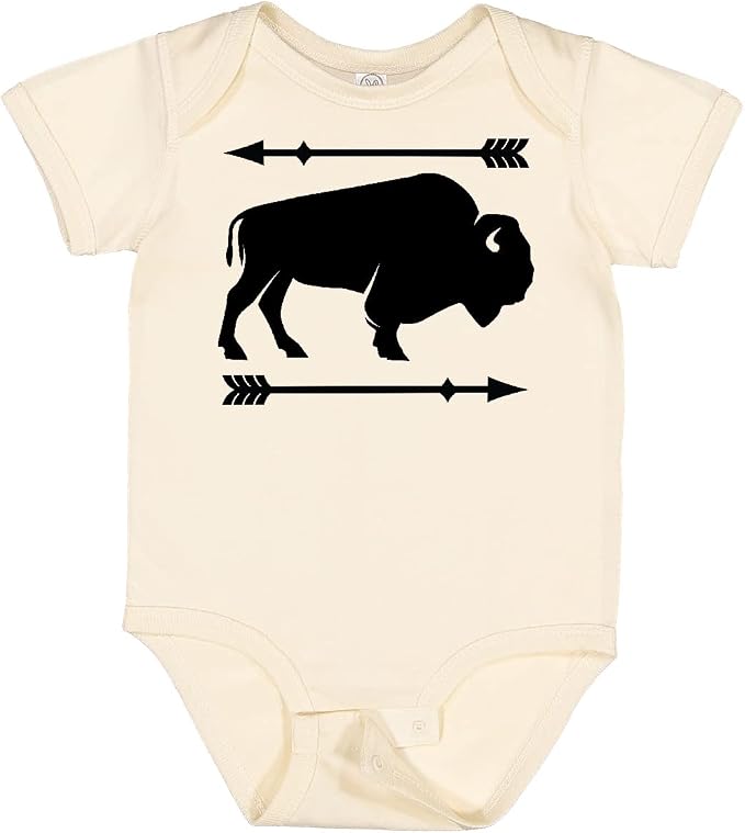 inktastic Buffalo Cute Animal Western Baby Bodysuit by Inktastic