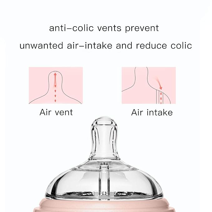 POTATO Glass Baby Bottles for Newborn Babies, Anti Colic Breastfeeding Bottle - Image 3