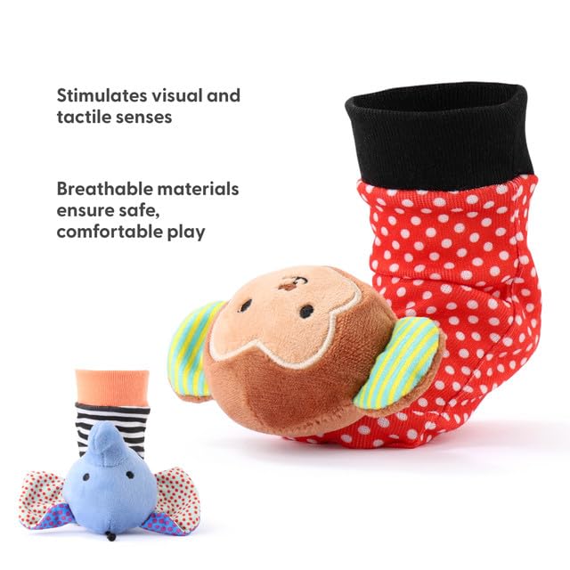 The Peanutshell Sock Rattles Set of 5 - Image 3