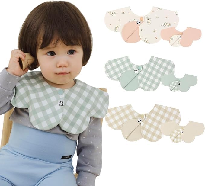 Konny Baby Bibs Set, 360 ​​° Rotate, Soft and Absorbent Bandana Drooling by Konny