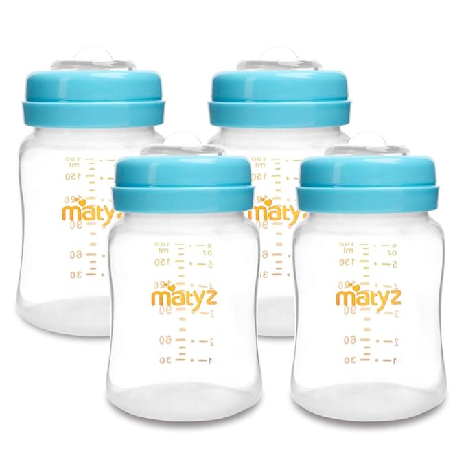 Matyz 4-PACK Wide Mouth Breast Milk Storage Containers by Matyz