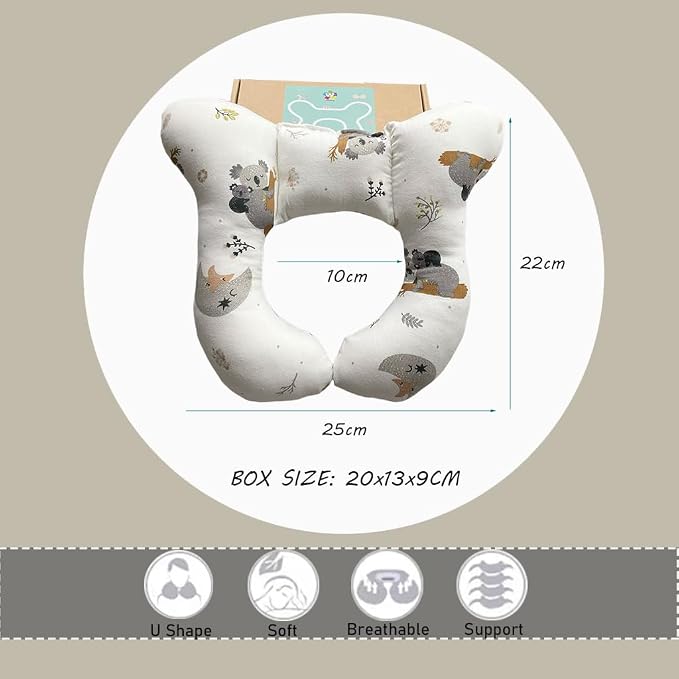 Baby Neck Pillows, Comfortable Baby Travel Head Neck Support Pillow - Image 5