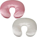 Satin Nursing Pillow Cover Set 2 Pack Ultra Soft Silk Compatible by Unknown