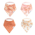 Copper Pearl 4 Pack Soft Cotton Baby Bibs by CopperPearl