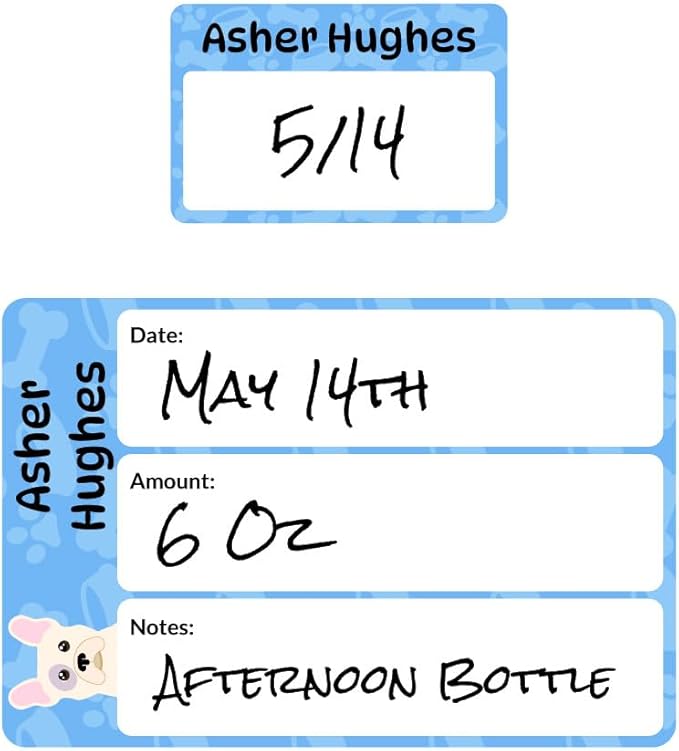 Name Bubbles - Reusable Baby Bottle Labels by NameBubbles