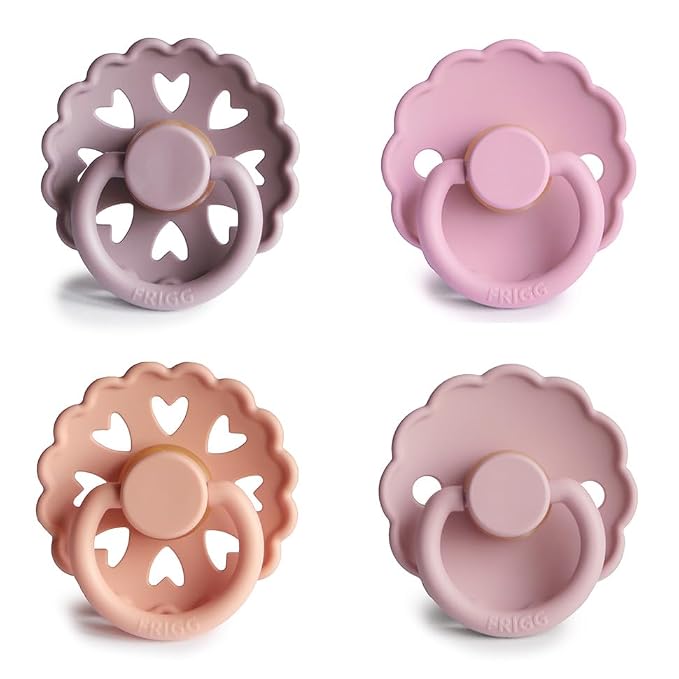FRIGG Natural Rubber Baby Pacifier 4-Pack Sunset Bliss | Made in Denmark | - Image 2