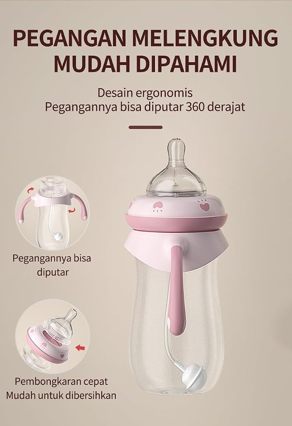 Baby Bottles, Weighted Straw Toddler Milk Bottles - Image 5