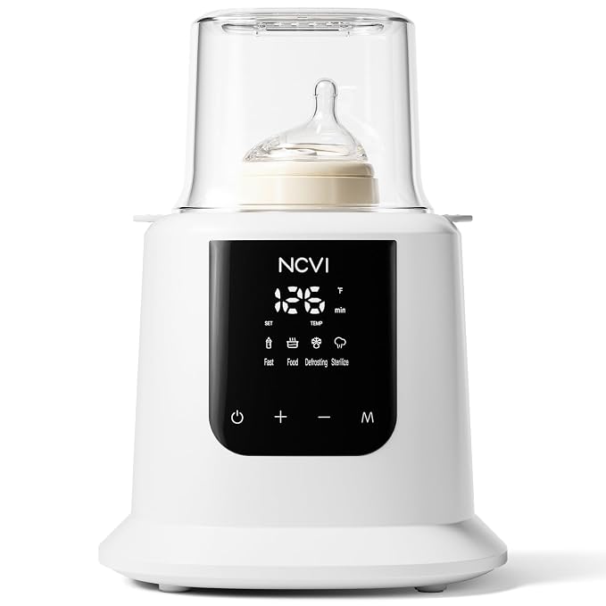 NCVI Baby Milk Warmer 3 Mins Fast Heating 8 in 1 Functions, Infant Breast Milk by NCVI