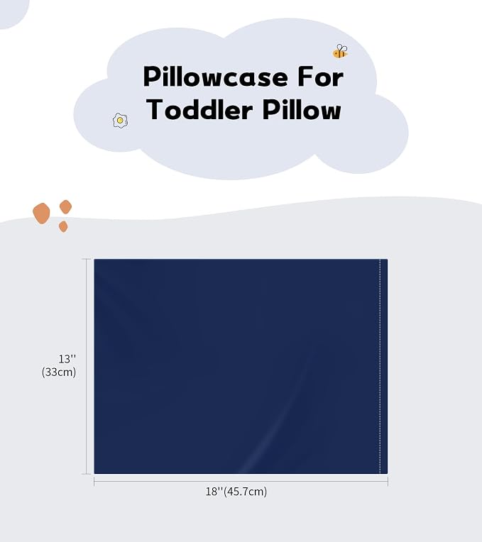 Deep Dream Toddler Pillowcases for 13x18 Pillow 2 Pack, 100% Cotton Travel - Image 2