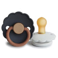 FRIGG Daisy Natural Rubber Baby Pacifier | Made in Denmark | BPA-Free 2-Pack by mushie
